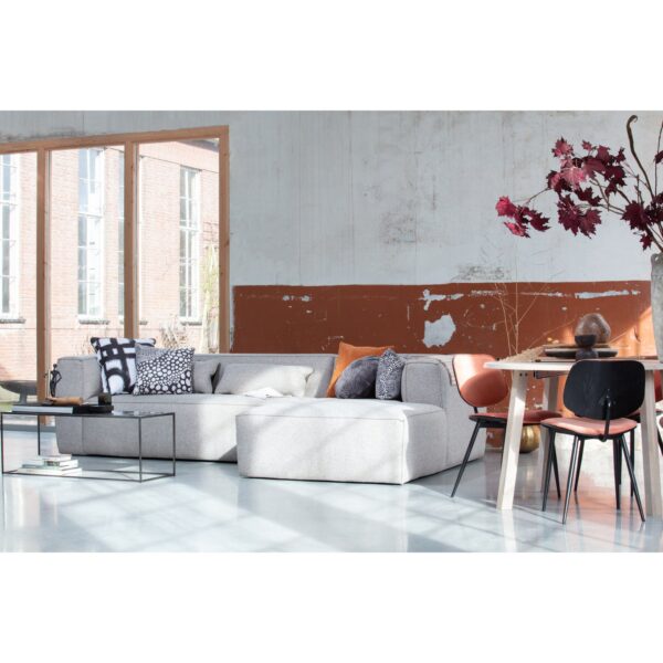 BEAN CORNER SOFA RIGHT INCL. CUSHIONS LIGHT GREY - Image 4