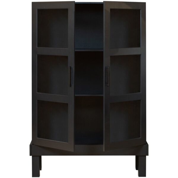 BONK DISPLAY CABINET PINE BLACK - Image 2