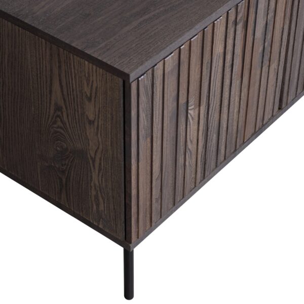 NEW GRAVURE TV UNIT 150 CM ASH VENEER ESPRESSO - Image 2