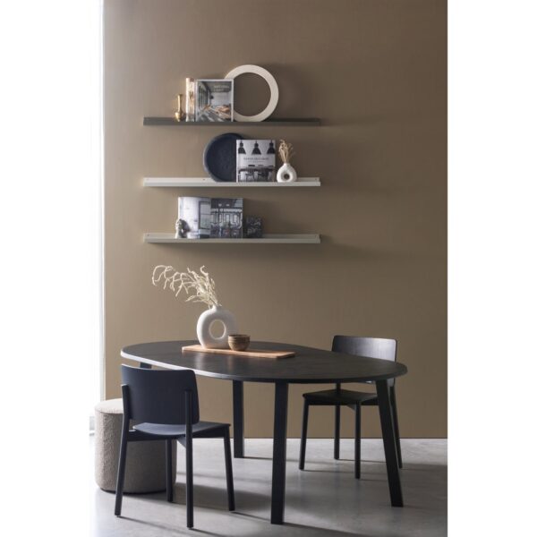 LANGE JAN Ø EXTENDABLE DINING TABLE OAK BLACKNIGHT - Image 8