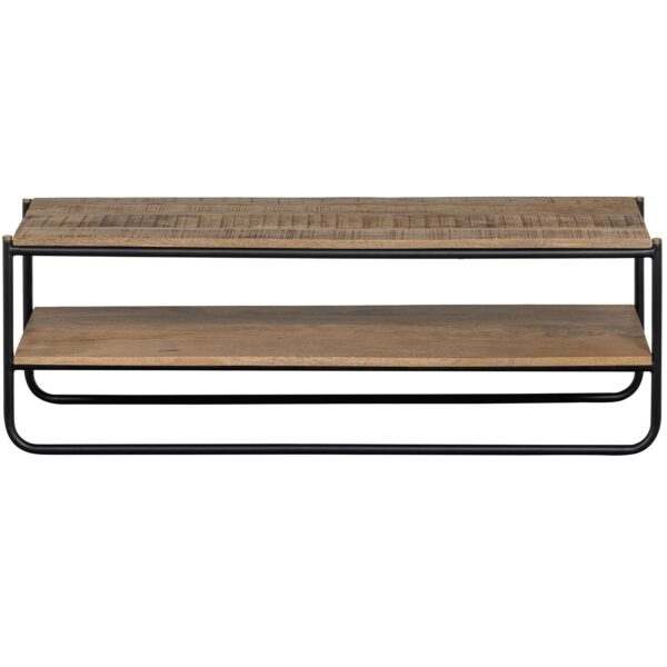 RIKKIE COFFEE TABLE WITH MANGO WOOD TOP NATURAL - Image 5