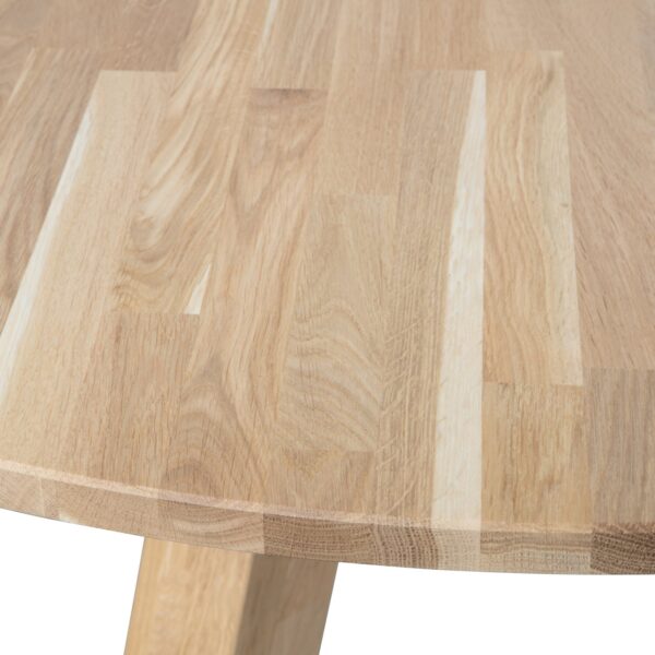 RHONDA DINING TABLE Ø150CM OAK NATURAL/BLACKNIGHT - Image 4
