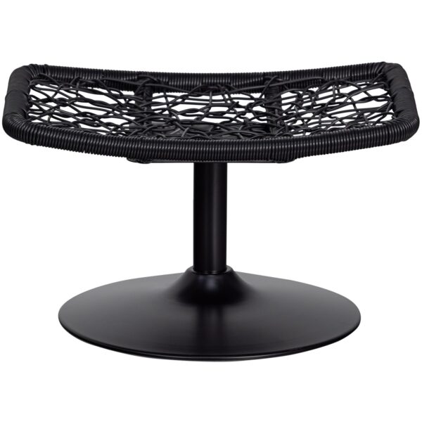 VIVE GARDEN STOOL OUTDOOR RATTAN SAND / BLACK - Image 4