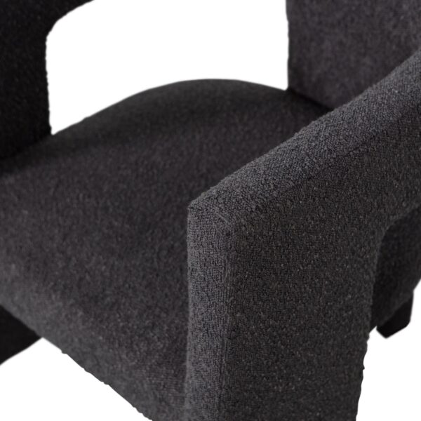 TIWA ARMCHAIR BOUCLÉ DARKGREY - Image 3