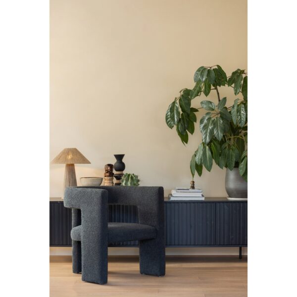 TIWA ARMCHAIR BOUCLÉ DARKGREY - Image 9