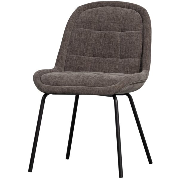 CRATE DINING CHAIR GLOSSY VELVET DARK GREY/WARM GREY - Image 16