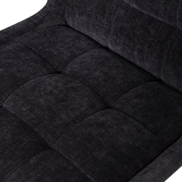 CRATE DINING CHAIR GLOSSY VELVET DARK GREY/WARM GREY - Image 8