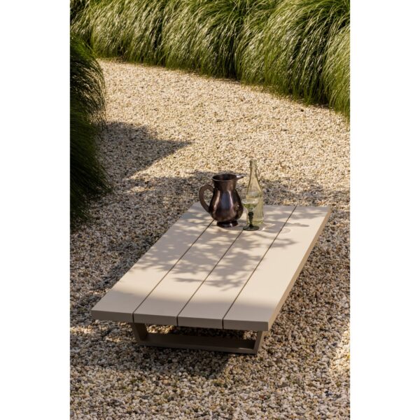BEAR COFFEE TABLE OUTDOOR ALUMINIUM SAND - Image 2