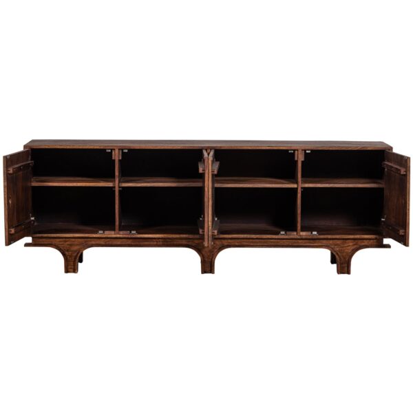 STAES SIDEBOARD 4-DOORS MANGO WOOD WALNUT - Image 5