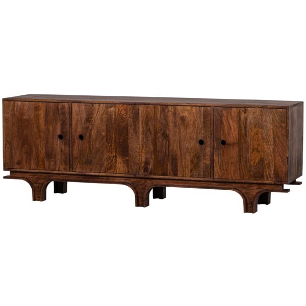 STAES SIDEBOARD 4-DOORS MANGO WOOD WALNUT - Image 6