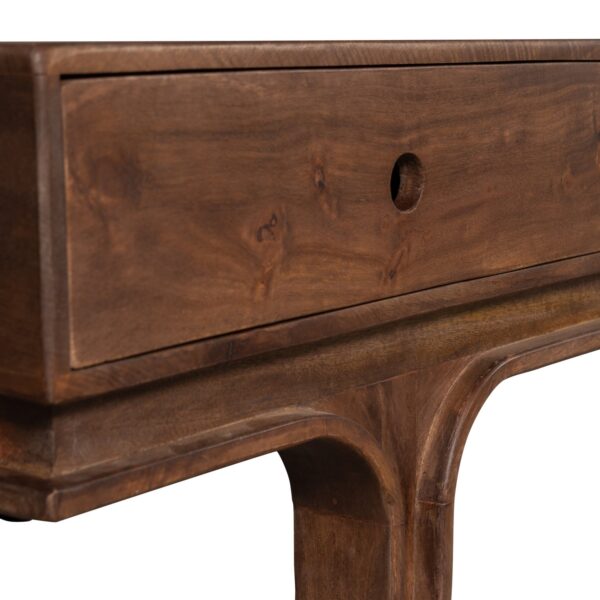 STAES TV-STAND 3 DRAWERS MANGO WOOD WALNUT - Image 6