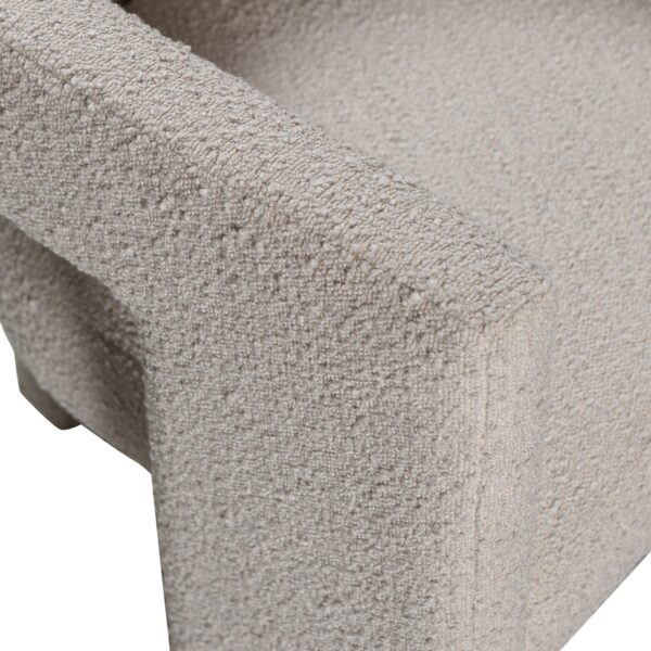 TIWA ARMCHAIR BOUCLÉ BEIGE - Image 5