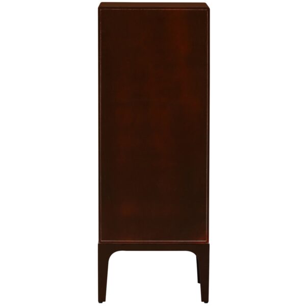 MERGE DRESSER 6 DRAWERS WOOD BROWN/RED - Image 8