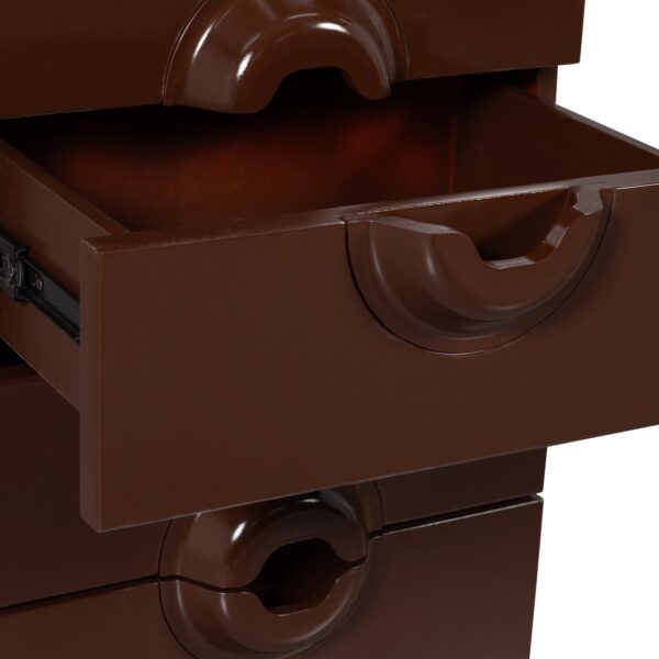 MERGE DRESSER 6 DRAWERS WOOD BROWN/RED - Image 7