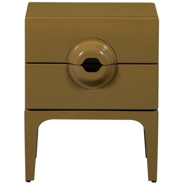 MERGE DRESSER/NIGHT STAND 2 DRAWERS WOOD HONEY YELLOW - Image 4