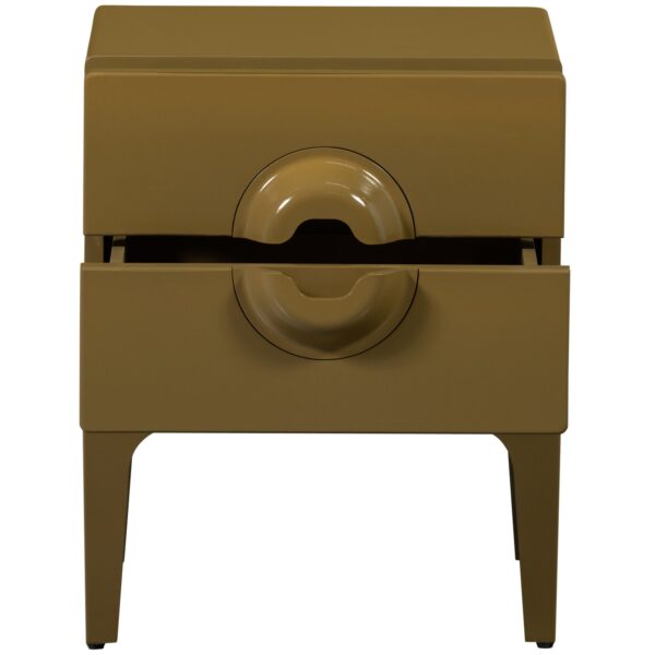 MERGE DRESSER/NIGHT STAND 2 DRAWERS WOOD HONEY YELLOW - Image 3