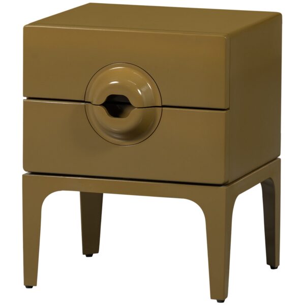 MERGE DRESSER/NIGHT STAND 2 DRAWERS WOOD HONEY YELLOW