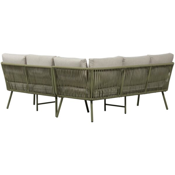 CLAUNK LOUNGE SET GARDEN METAL GREEN/SAND - Image 8