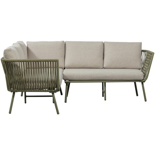 CLAUNK LOUNGE SET GARDEN METAL GREEN/SAND - Image 5