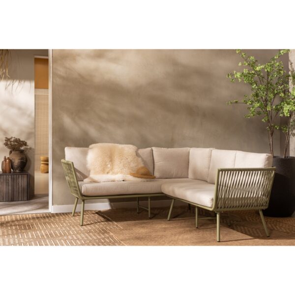 CLAUNK LOUNGE SET GARDEN METAL GREEN/SAND - Image 3