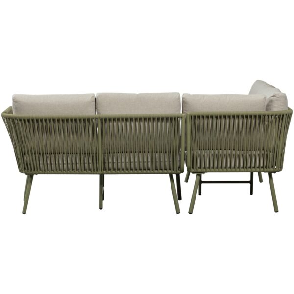 CLAUNK LOUNGE SET GARDEN METAL GREEN/SAND - Image 2