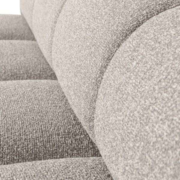 MOJO DINING BENCH 164CM WITH BACKREST BOUCLÉ BEIGE MELANGE - Image 6