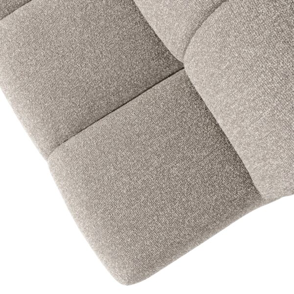 MOJO DINING BENCH 164CM WITH BACKREST BOUCLÉ BEIGE MELANGE - Image 5
