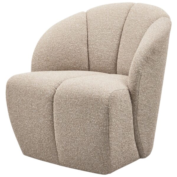MOJO SWIVEL ARMCHAIR BOUCLÉ BEIGE MELANGE