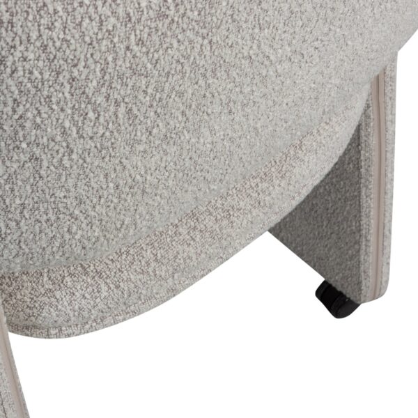 LYRIC DINING CHAIR WITH WHEELS GREIGE - Image 7