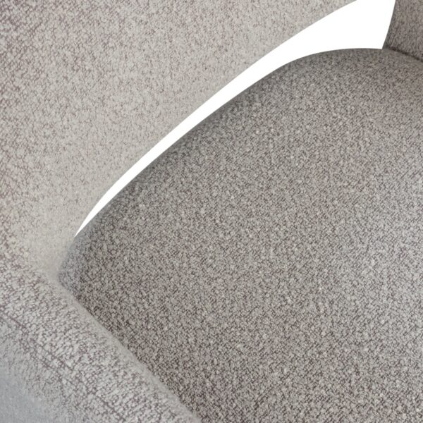 LYRIC DINING CHAIR WITH WHEELS GREIGE - Image 6