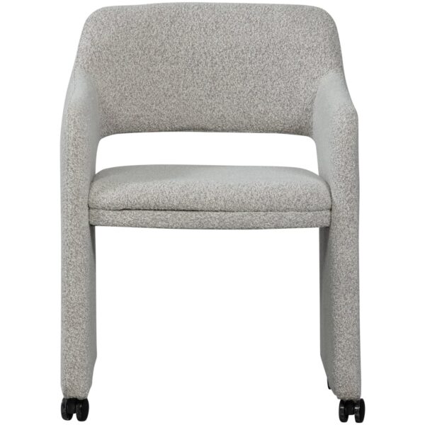 LYRIC DINING CHAIR WITH WHEELS GREIGE - Image 5