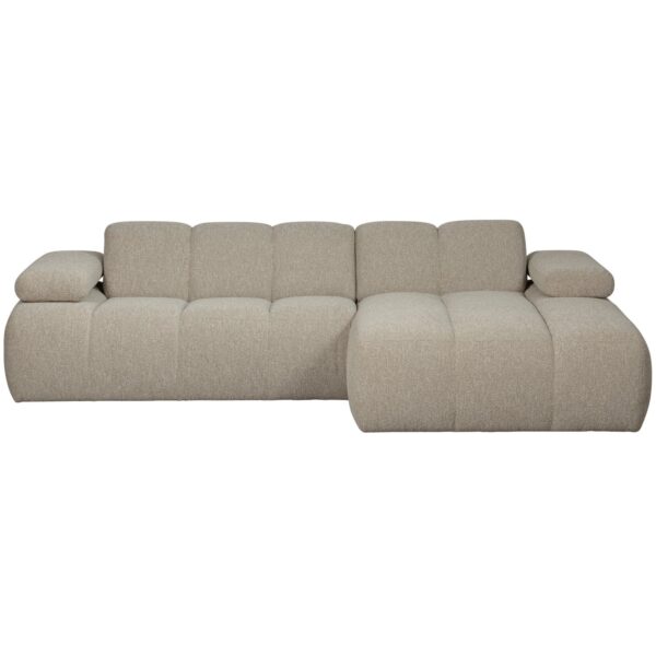 MOJO CHAISE LONGUE SOFA RIGHT BOUCLÉ BEIGE MELANGE - Image 2