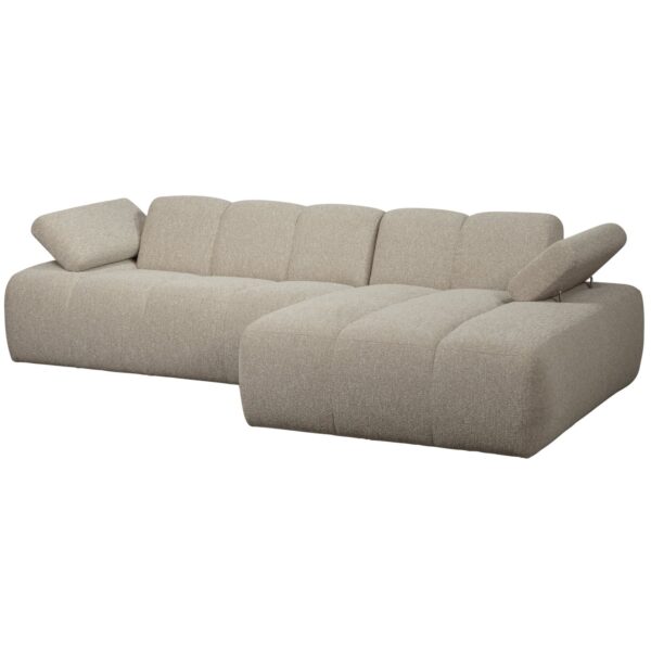 MOJO CHAISE LONGUE SOFA RIGHT BOUCLÉ BEIGE MELANGE