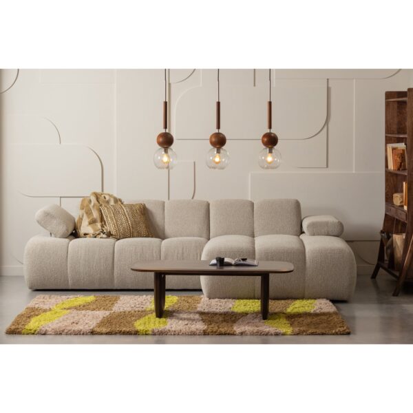 MOJO CHAISE LONGUE SOFA RIGHT BOUCLÉ BEIGE MELANGE - Image 10