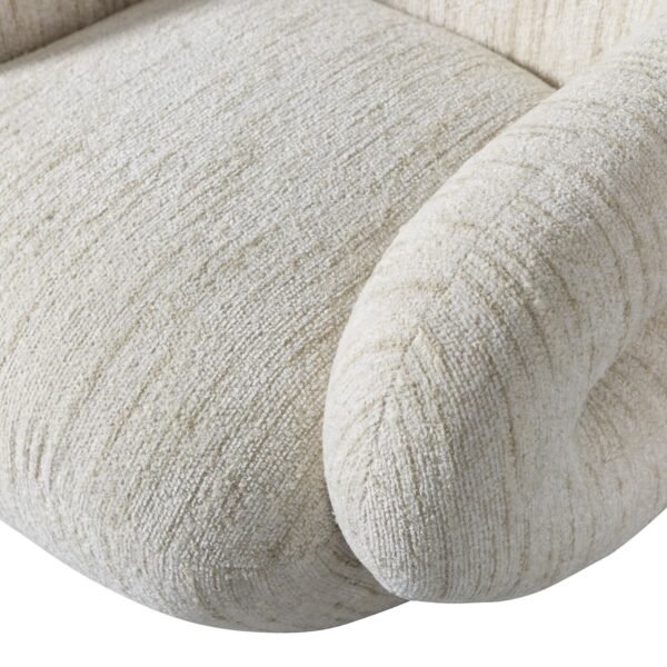 FOLKE ARMCHAIR CHENILLE NATURAL MELANGE - Image 7
