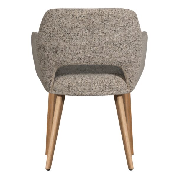 MURAT DINING CHAIR NATURAL WITH WOODEN LEG NATURAL - Image 8