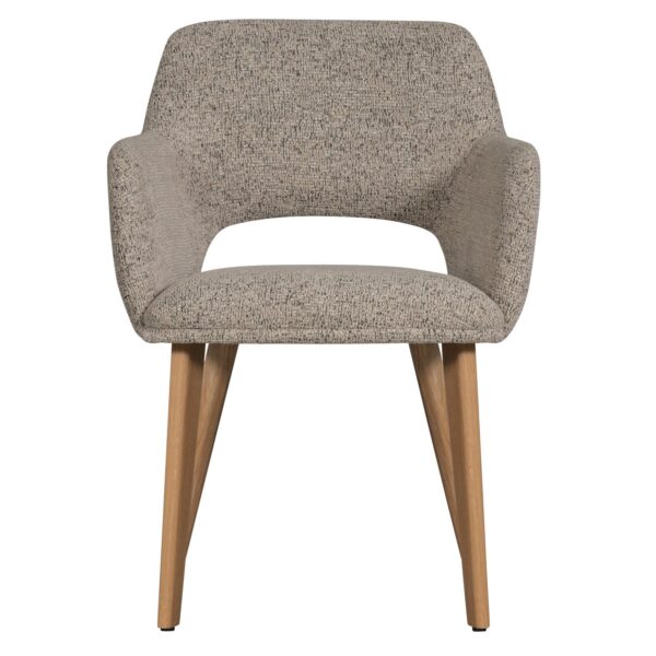 MURAT DINING CHAIR NATURAL WITH WOODEN LEG NATURAL - Image 5