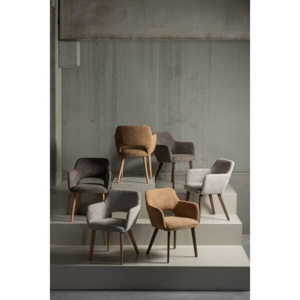 MURAT DINING CHAIR NATURAL WITH WOODEN LEG NATURAL