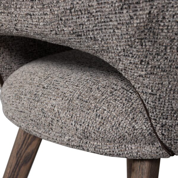 MURAT DINING CHAIR NATURAL WITH WOODEN LEG NATURAL - Image 9