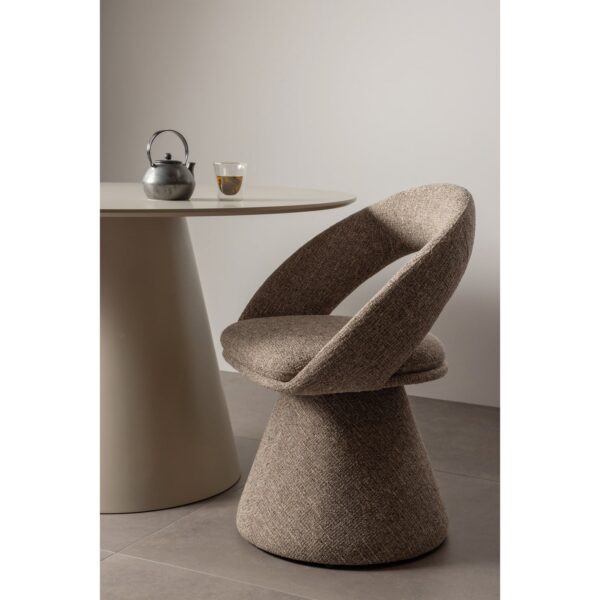 WINTER SWIVEL DINING CHAIR NATURAL / SAND MELANGE - Image 11