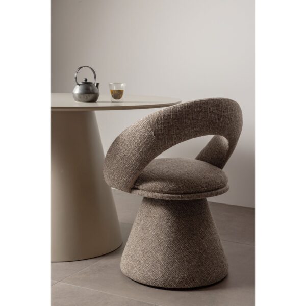 WINTER SWIVEL DINING CHAIR NATURAL / SAND MELANGE - Image 10
