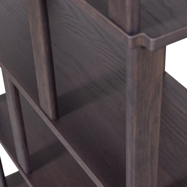 RISS BOOKSHELF OAK MYSTIC BROWN 186x90CM - Image 5