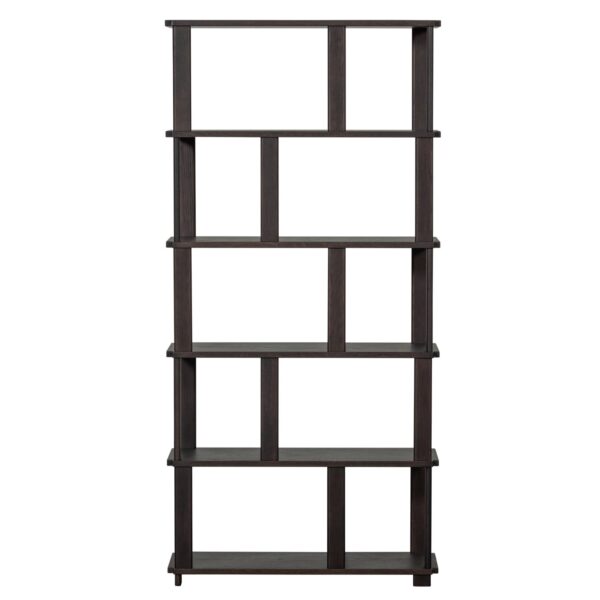RISS BOOKSHELF OAK MYSTIC BROWN 186x90CM - Image 4