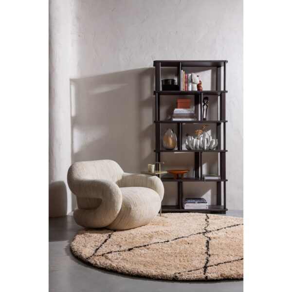 RISS BOOKSHELF OAK MYSTIC BROWN 186x90CM - Image 2