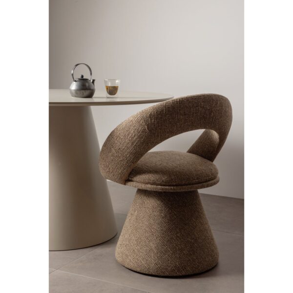 WINTER SWIVEL DINING CHAIR NATURAL / SAND MELANGE - Image 2