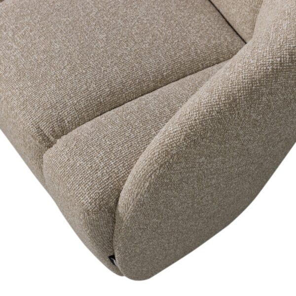 MOJO 2-SEATER BENCH RIGHT BOUCLÉ BEIGE MELANGE - Image 6