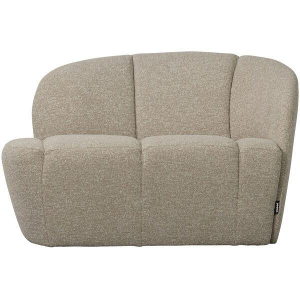 MOJO 2-SEATER BENCH RIGHT BOUCLÉ BEIGE MELANGE - Image 4