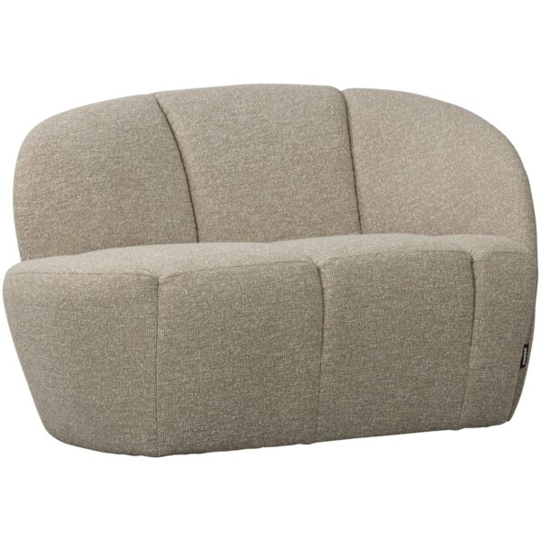 MOJO 2-SEATER BENCH RIGHT BOUCLÉ BEIGE MELANGE