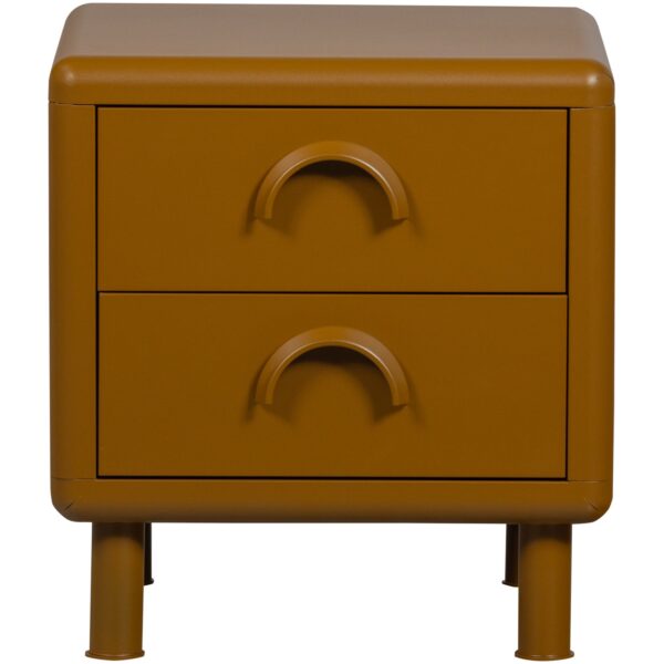 RUNE DRESSER/NIGHT STAND 2 DRAWERS METAL SAND/HONEY YELLOW - Image 12