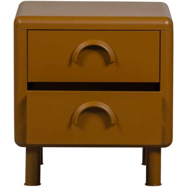 RUNE DRESSER/NIGHT STAND 2 DRAWERS METAL SAND/HONEY YELLOW - Image 13